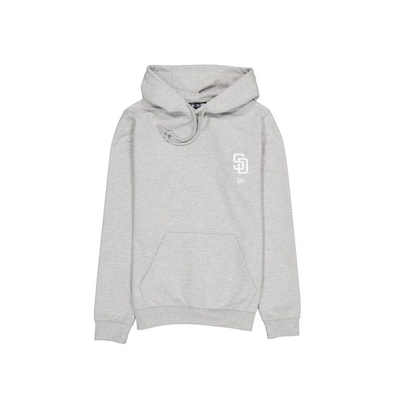 60576771 HOODIE LOGOESSENTIALS SADPAD GRY F