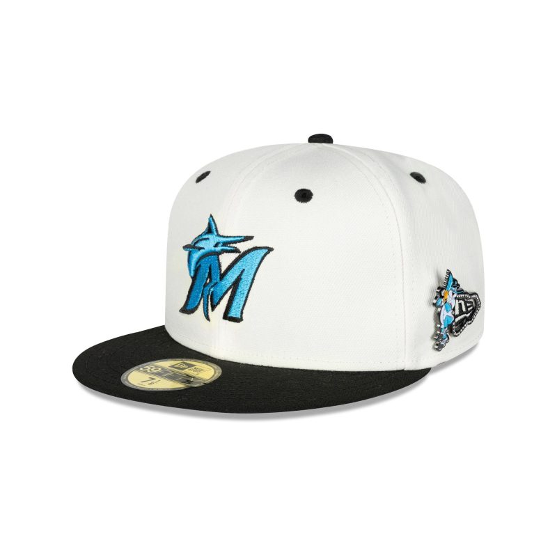 60579291 59FIFTY MASCOTPIN MIAMAR WHT 3QL