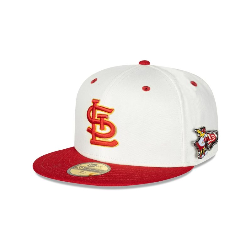 60579295 59FIFTY MASCOTPIN STLCAR WHT 3QL