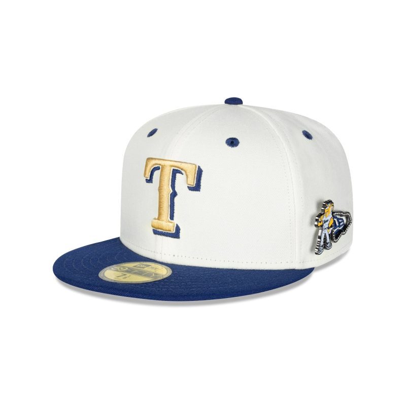 60579297 59FIFTY MASCOTPIN TEXRAN WHT 3QL