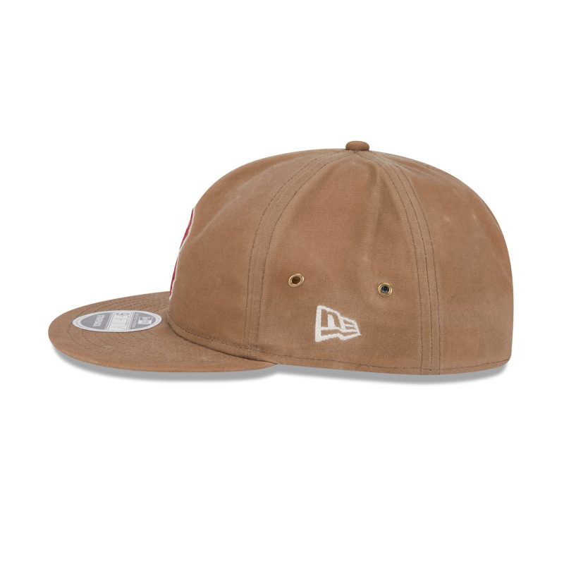 60585438 RC9FIFTY WAXEDCANVAS9FIFTY BOSRED KHK LSIDE