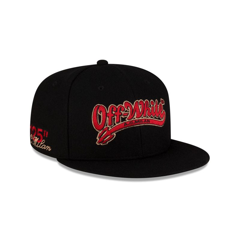 60596158 59FIFTY ACMILANXOFFWHITE ACMILAN BLK 3QR