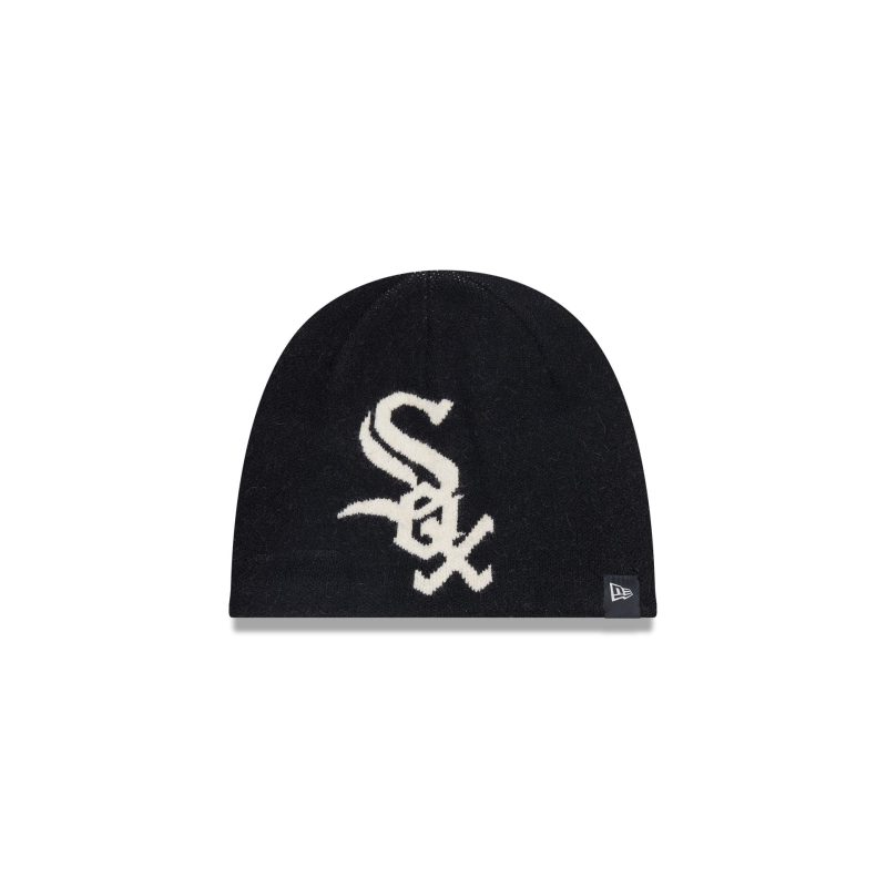 60597896 KNIT 20BEANIE TEAMMEGALOGOKNIT CHIWHI BLK F