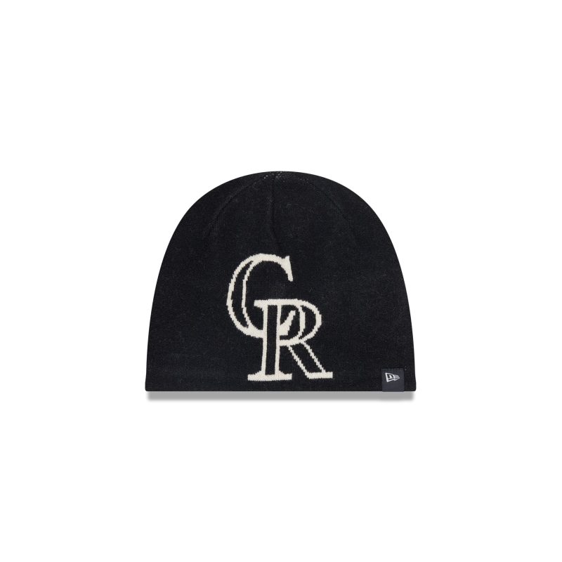 60597904 KNIT 20BEANIE TEAMMEGALOGOKNIT COLROC BLK F