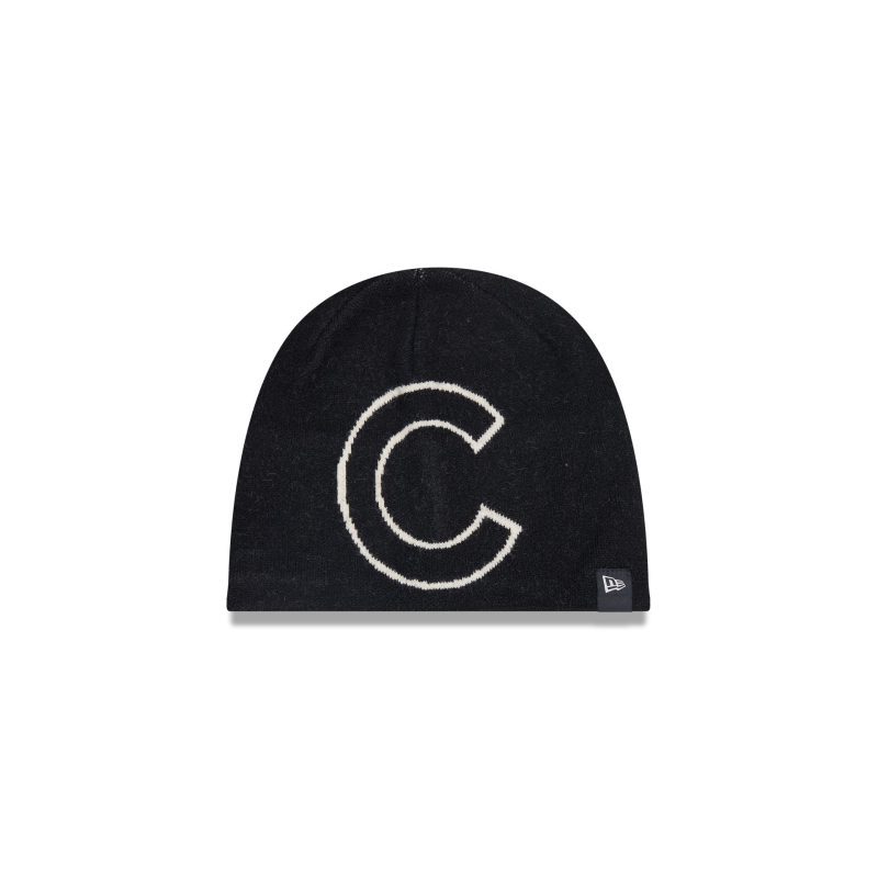 60597907 KNIT TEAMMEGALOGOKNIT CHICUB BLK F