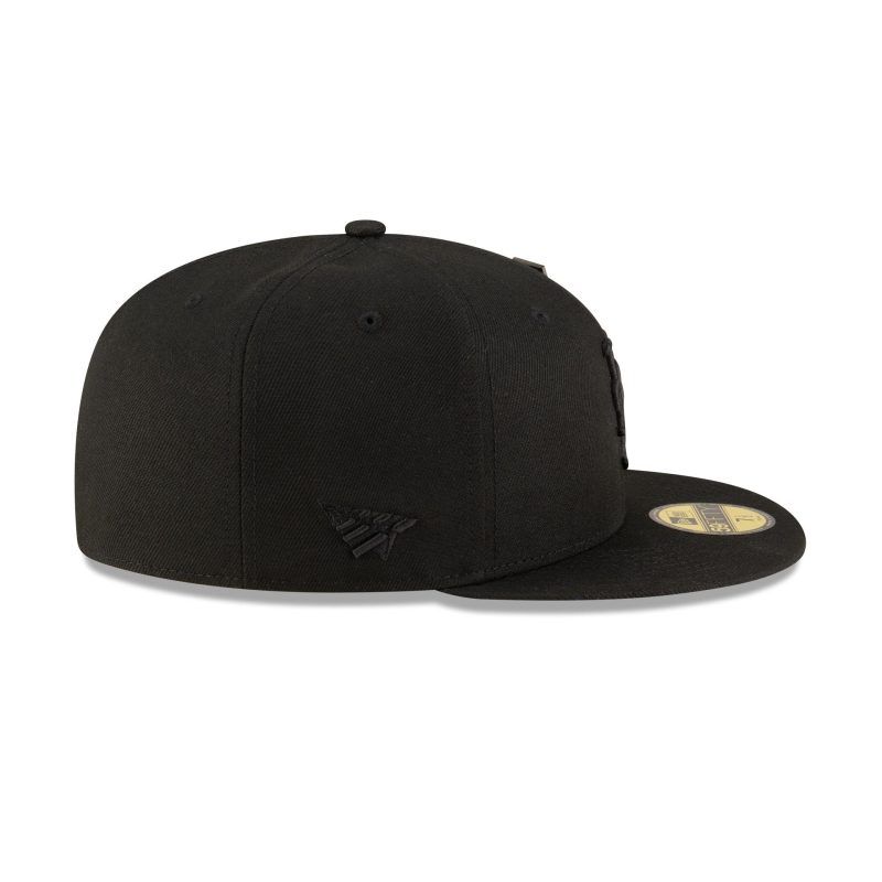 60647684 59FIFTY PPBLACKOUT5950MLB24379 NEYMET BLK RSIDE