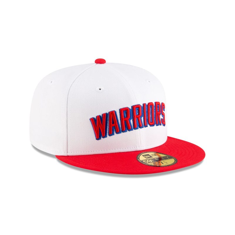 60648017 59FIFTY NBA24CLASSIC GOLWAR WHT 3QR