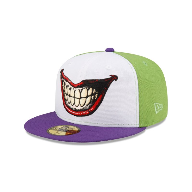 70840708 59FIFTY SUPERHEROES JOKER WHITE 3QL