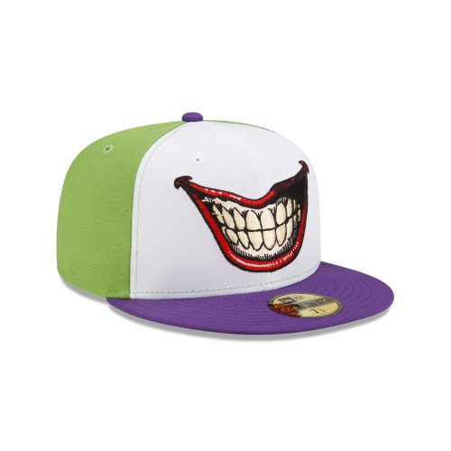 70840708 59FIFTY SUPERHEROES JOKER WHITE 3QR