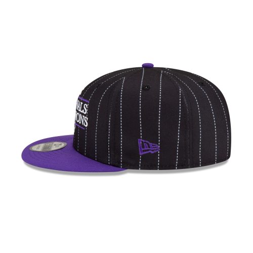 70845681 9FIFTY JUSTCAPSNBACHAMPSPINSTRIPE SACKIN BLK LSIDE