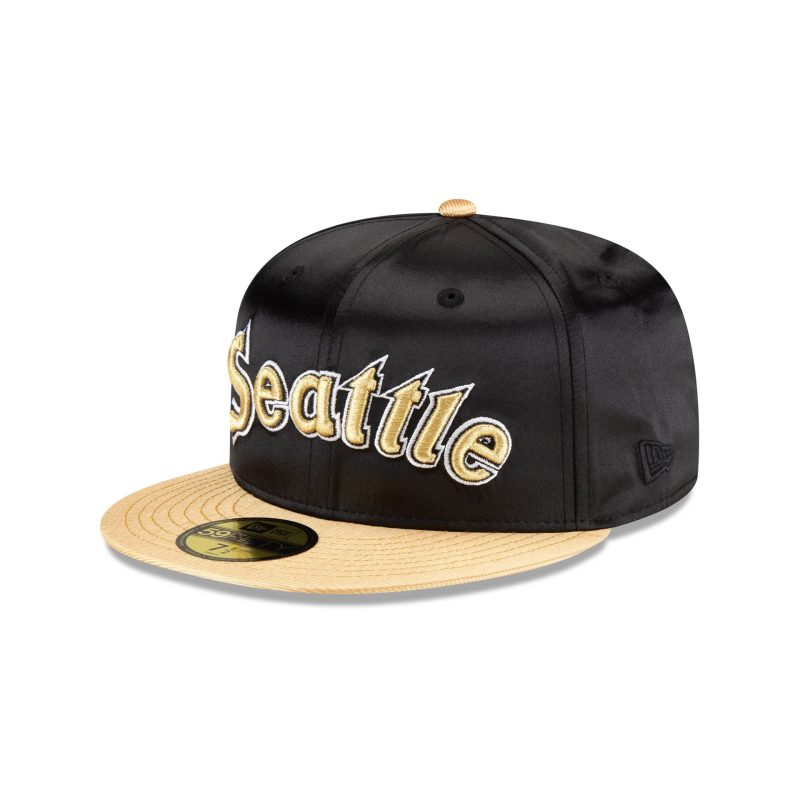 70851967 59FIFTY METALLICGOLD SEAMARCO BLK 3QL