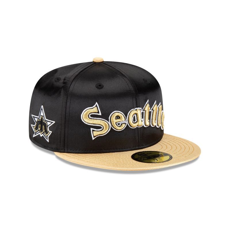 70851967 59FIFTY METALLICGOLD SEAMARCO BLK 3QR