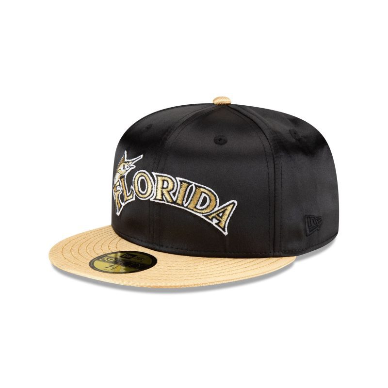 70851984 59FIFTY METALLICGOLD FLOMARCO BLK 3QL