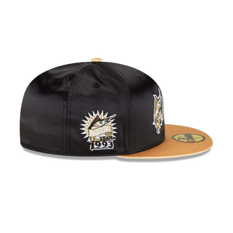 70851984 59FIFTY METALLICGOLD FLOMARCO BLK RSIDE