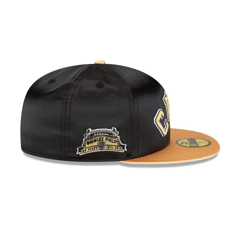 70851991 59FIFTY METALLICGOLD CHICUBCO BLK RSIDE