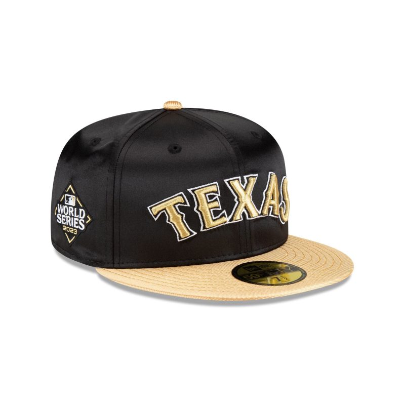 70852007 59FIFTY METALLICGOLD TEXRAN BLK 3QR