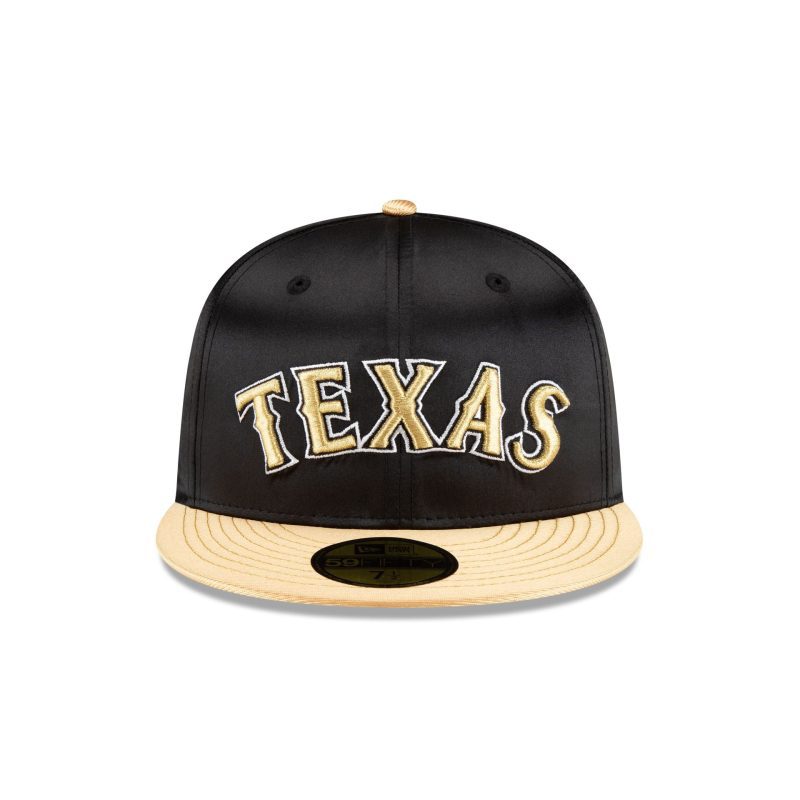 70852007 59FIFTY METALLICGOLD TEXRAN BLK F