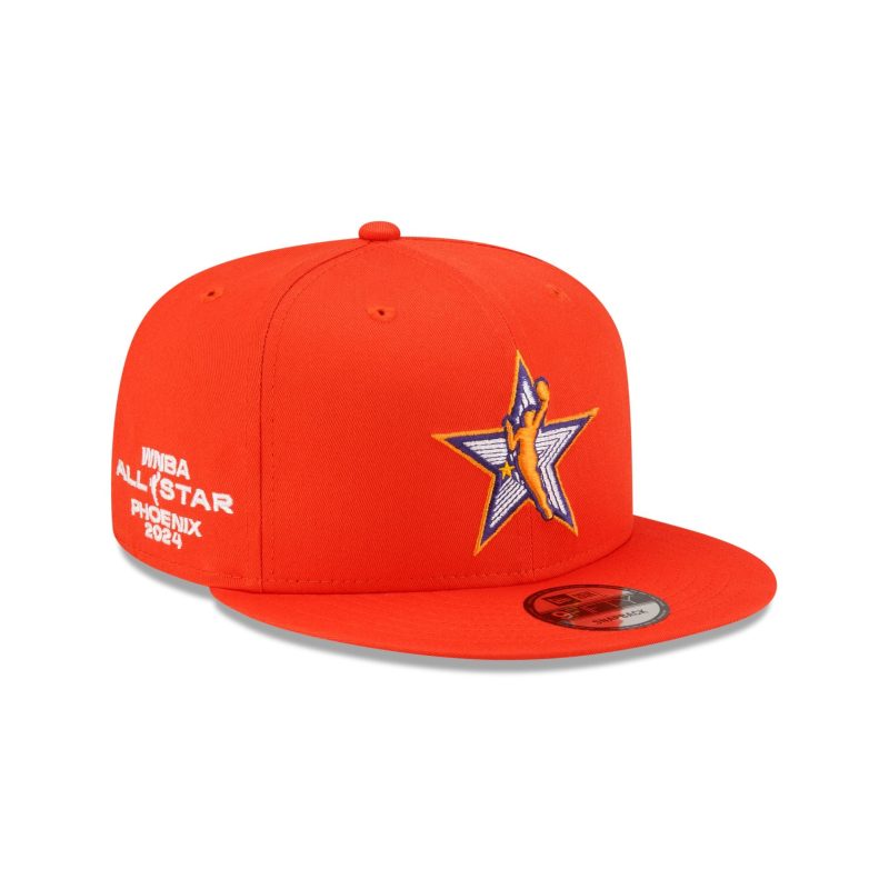 70853945 9FIFTY WNBAASG24 WNBALOG ORANGE 3QR