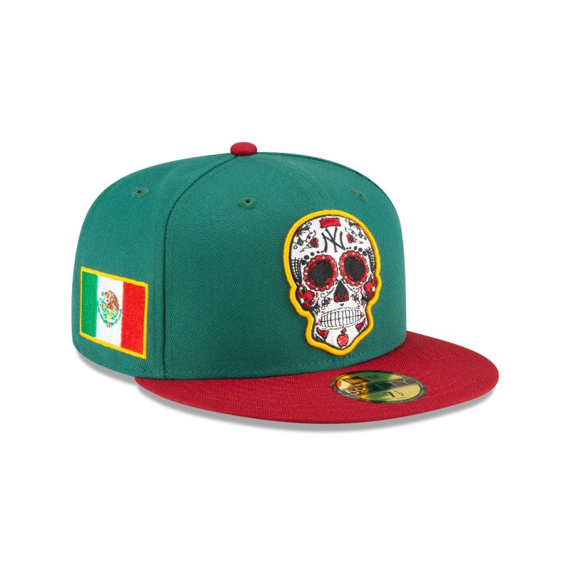 70854535 59FIFTY SUGARSKULL NEYYAN GRN 3QR