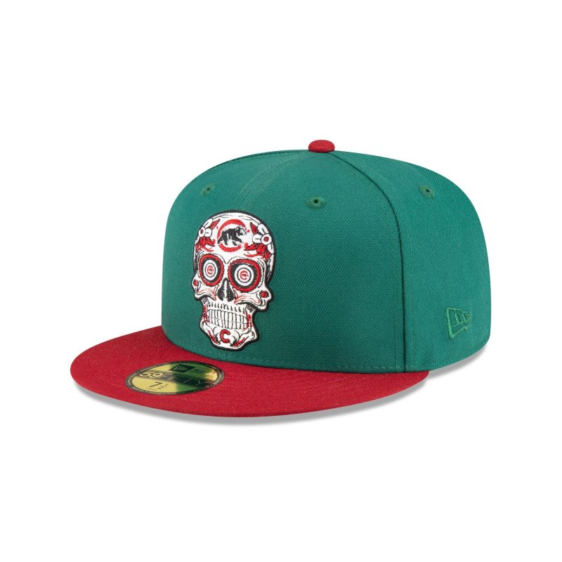 70854540 59FIFTY SUGARSKULL CHICUB GRN 3QL