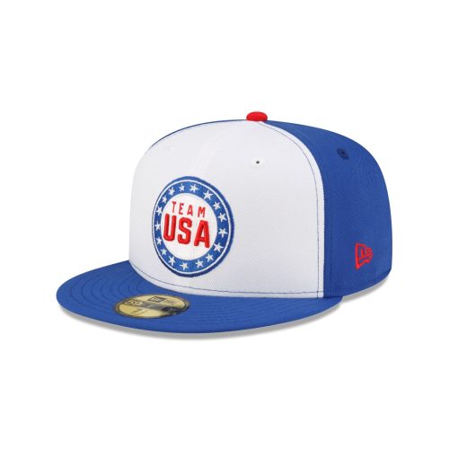 70859046 59FIFTY LOONEYTUNESXOLYMPICS TEAMUSA WHITE 3QL