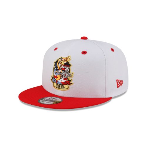 70859081 9FIFTY LOONEYTUNESXOLYMPICS BUGS 20LOLA WHITE 3QL