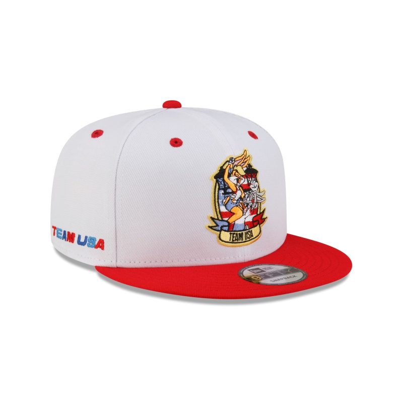 70859081 9FIFTY LOONEYTUNESXOLYMPICS BUGS 20LOLA WHITE 3QR