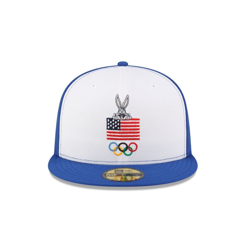 70859378 59FIFTY LOONEYTUNESXOLYMPICS BUGS 20BUNNY WHITE F