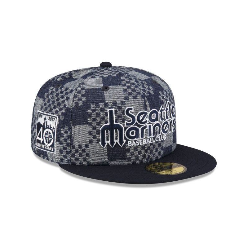 70863538 59FIFTY MLBPATTERNDENIM SEAMARCO BLUE 3QR