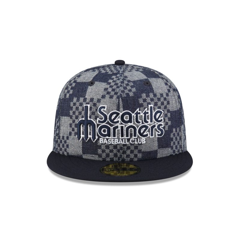 70863538 59FIFTY MLBPATTERNDENIM SEAMARCO BLUE F