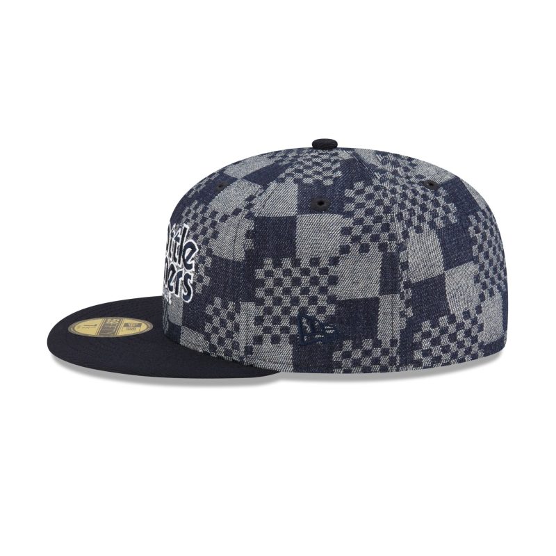 70863538 59FIFTY MLBPATTERNDENIM SEAMARCO BLUE LSIDE