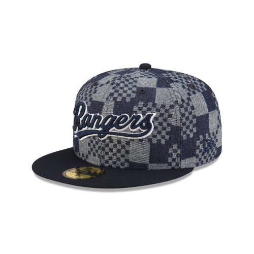 70863540 59FIFTY MLBPATTERNDENIM TEXRANCO BLACK 3QL