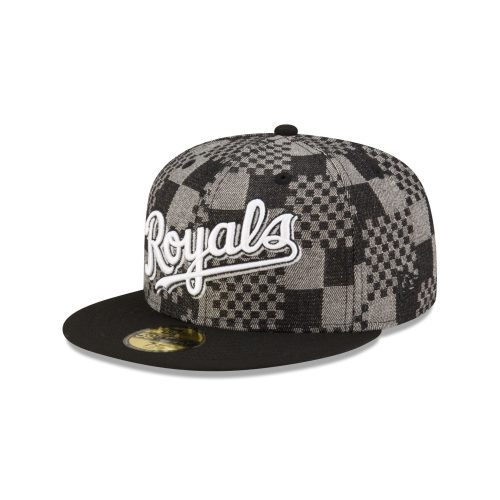 70863541 59FIFTY MLBPATTERNDENIM KANROYCO BLACK 3QL