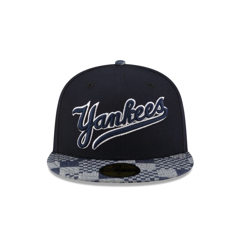 70863985 59FIFTY MLBPATTERNDENIM NEYYANCO BLUE F