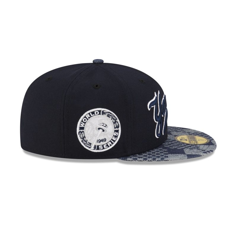 70863985 59FIFTY MLBPATTERNDENIM NEYYANCO BLUE RSIDE