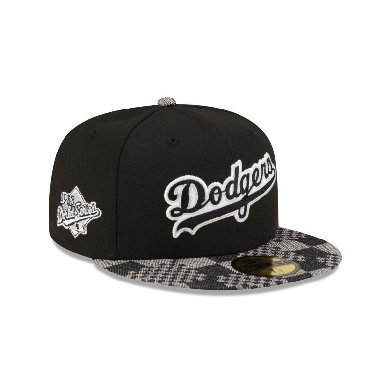 70864013 59FIFTY MLBPATTERNDENIM LOSDODCO BLACK 3QR