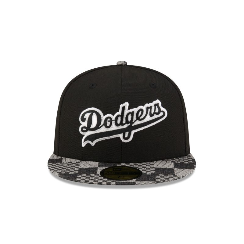 70864013 59FIFTY MLBPATTERNDENIM LOSDODCO BLACK F