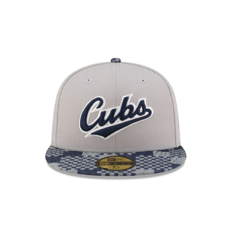 70864286 59FIFTY MLBPATTERNDENIM CHICUBCO GRAY F