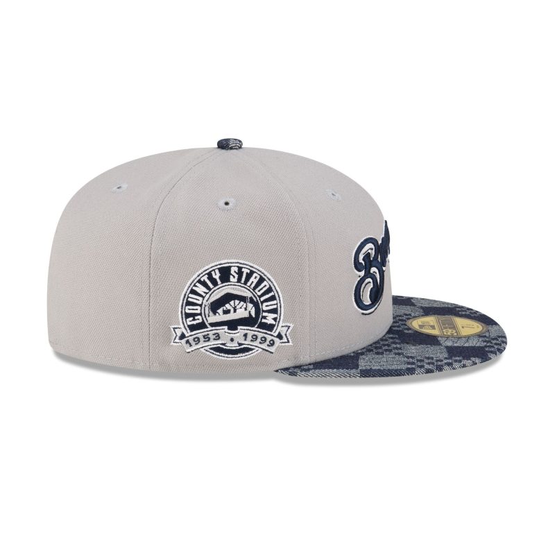 70864287 59FIFTY MLBPATTERNDENIM MILBRECO GRAY RSIDE