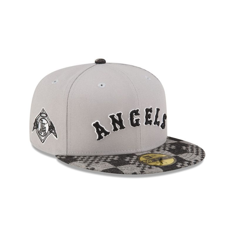 70864288 59FIFTY MLBPATTERNDENIM LOSANGCO GRAY 3QR