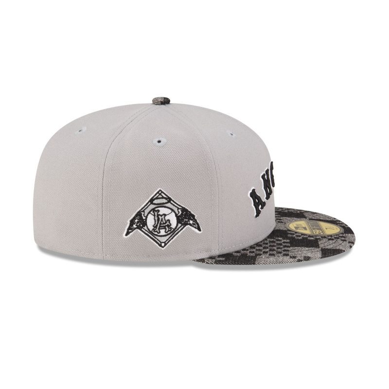 70864288 59FIFTY MLBPATTERNDENIM LOSANGCO GRAY RSIDE