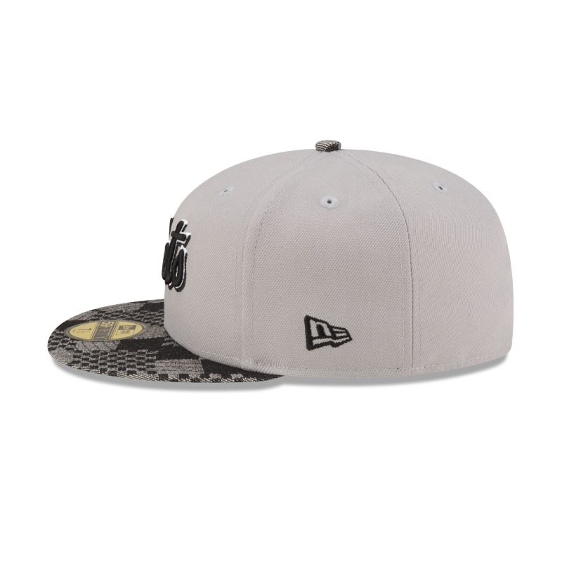 70864290 59FIFTY MLBPATTERNDENIM NEYMETCO GRAY LSIDE