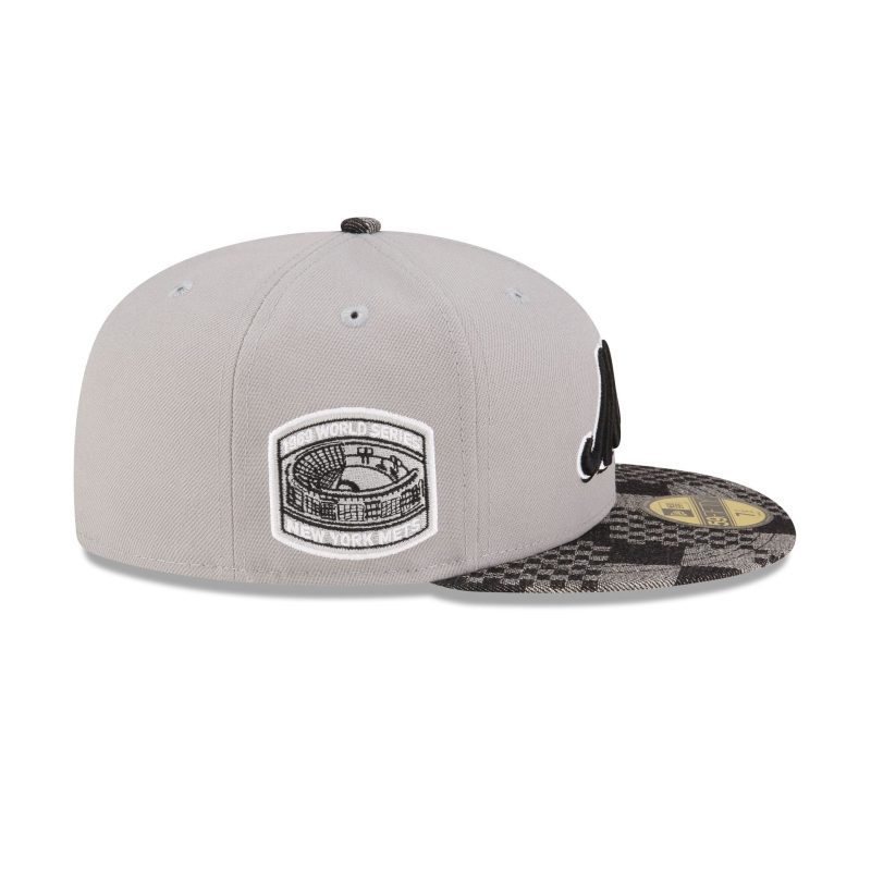 70864290 59FIFTY MLBPATTERNDENIM NEYMETCO GRAY RSIDE