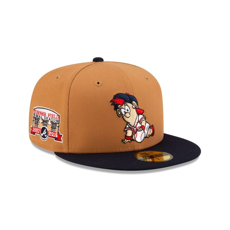 70873127 59FIFTY MLBMINIMASCOT ATLBRACO BRN 3QR