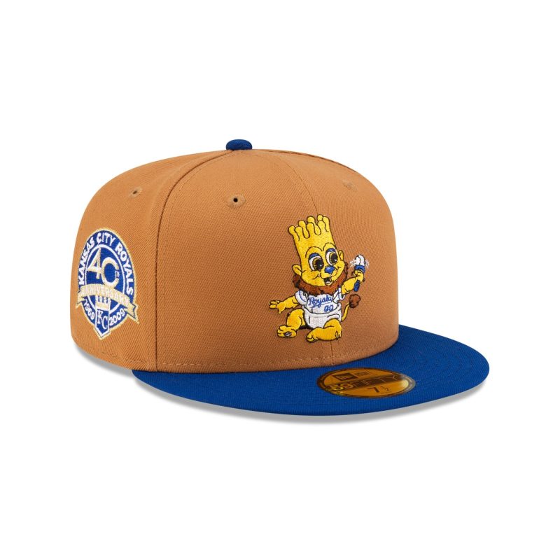 70873145 59FIFTY MLBMINIMASCOT KANROYCO BRN 3QR