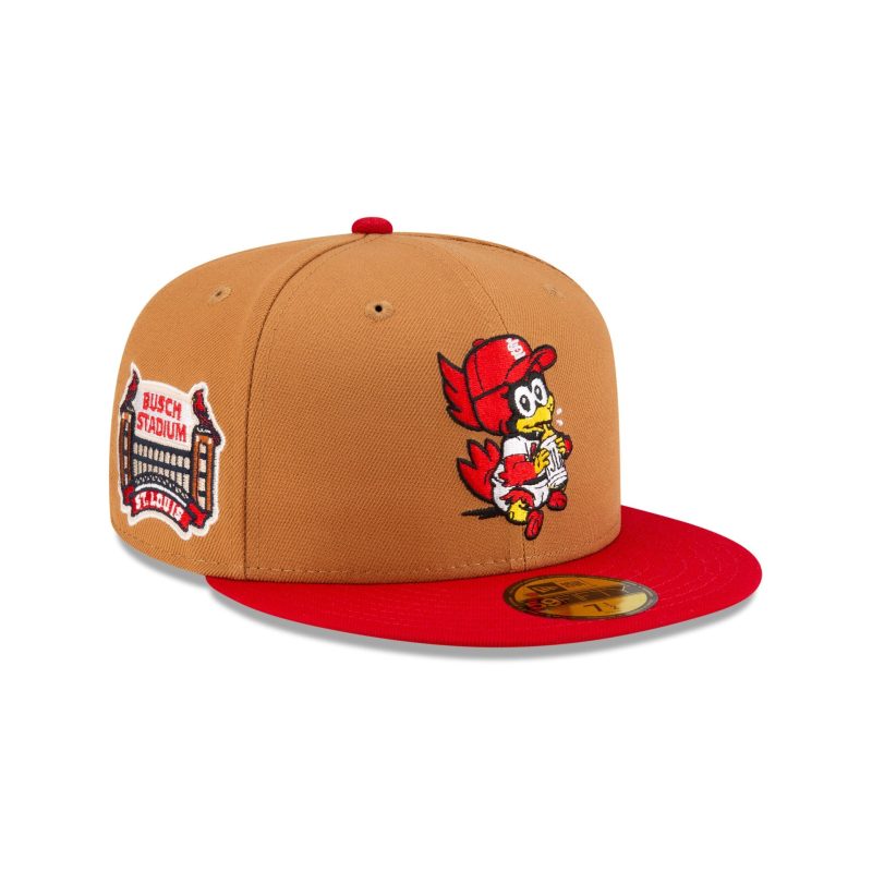 70873147 59FIFTY MLBMINIMASCOT STLCAR BRN 3QR