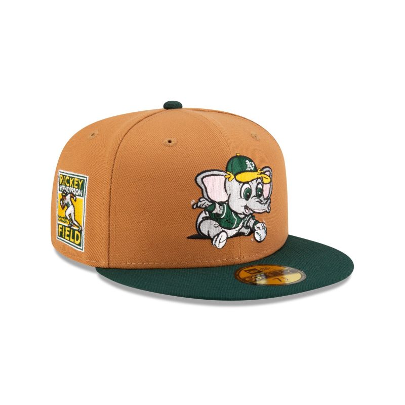 70873170 59FIFTY MLBMINIMASCOT OAKATH BRN 3QR