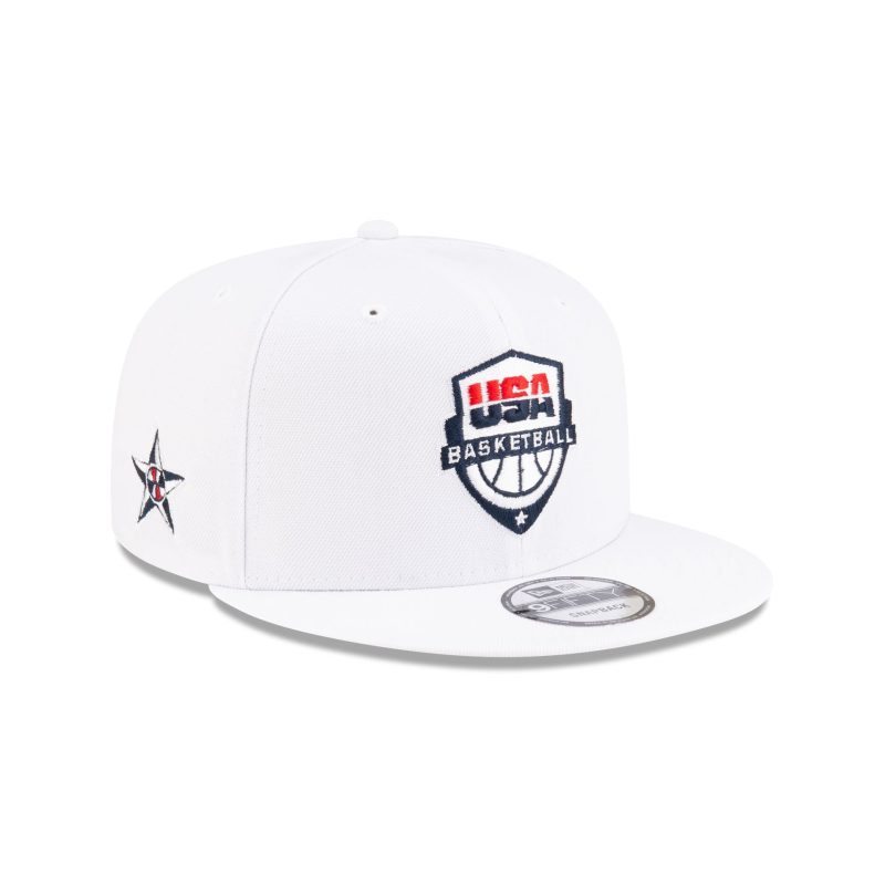 70874300 9FIFTY USABASKETBALLDREAMFW24 USABKBCU WHT 3QR