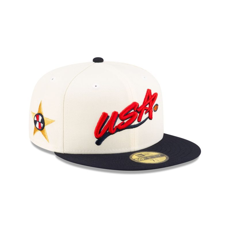 70874753 59FIFTY USABASKETBALLDREAMFW24 USABKBCL WHT 3QR