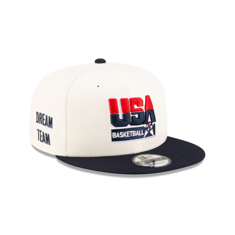 70875032 9FIFTY USABASKETBALLDREAMFW24 USABKBCL WHT 3QR